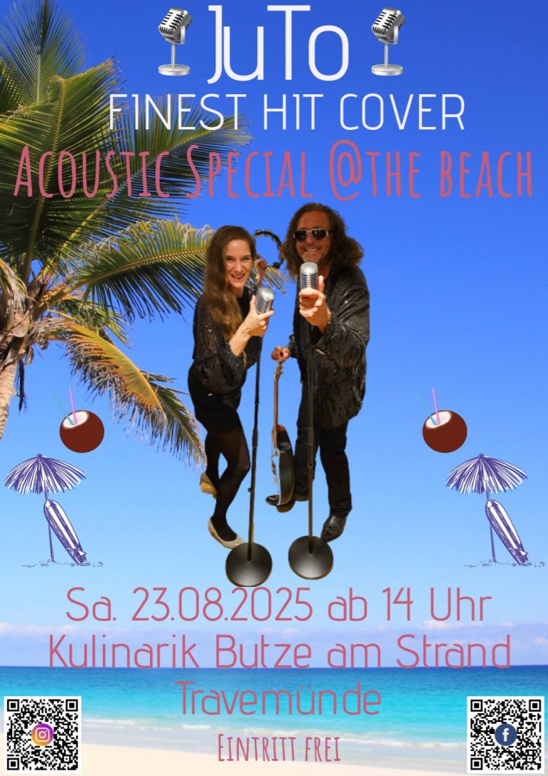 Finest Hit Cover live in Travemünde am 17.08.24 ab 20 Uhr Kostenfreies Konzert in Travemünde 17.08.24